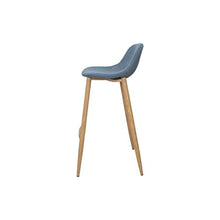 ZONS Sgabello Bar 44 x 48 x 91 cm, Piedi in Metallo, Colore Legno