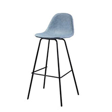 YUBINjiubadeng Sgabello da Bar 25 / 29inch contatore Altezza Bar Stool Sedia d'Epoca in Pelle Sgabello con Schienale Alto Sunken Sedile Pianale da Cucina Bistro Cafe Bar Max.carico 440lb