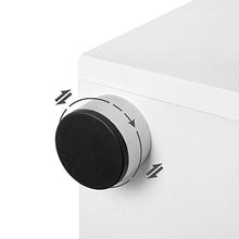 VASAGLE BBK02WT - Armadio per lavabo da bagno con doppia porta, ripiano regolabile, cerniere con chiusura morbida, piedini regolabili, 60 x 30 x 60 cm, porte bianche lucide BBK02WT
