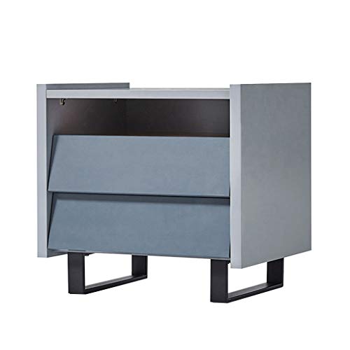 Comodino Moderno e Minimalista Camera da Letto in Stile Nordico 2 Armadio di stoccaggio carico 300 kg-49x39x47 cm FANJIANI