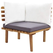 SKM Set Divani da Giardino 5 pz in Legno Massello di Acacia (43.6kg)