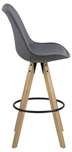 Amazon Brand - Movian Arendsee - Set da 2 sgabelli da bar, 55 x 48,5 x 111,5 cm, grigio