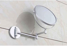 luckyW Specchio ingranditore Specchio Zoom bifacciale, Specchio cosmetico Specchio cosmetico a Parete Specchio cosmetico WC Pieghevole Specchio telescopico bifacciale
