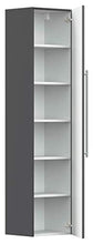 Set di mobili da bagno Firenze 100 (3 parti/A) incl. specchio a LED antracite