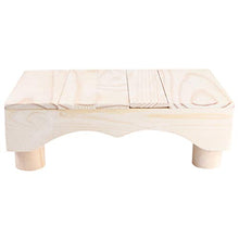 DOITOOL Passo Sgabello per La Camera da Letto Cucina Bagno Soggiorno Pianoforte Poggiapiedi Piccolo Poggiapiedi sotto La Scrivania di Legno Pouf Banco per di Formazione Vasino WC Sgabelli