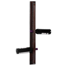 Expovinalia 250530 Portabottiglie da Appendere al Muro, Legno, Marrone, 8 x 8 x 85 cm, metallo
