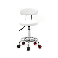 ZXYDD - Sedia per Massaggi da Salone, Regolabile, Girevole a Gas, con Schienale e Linea Bianca, per Parrucchiere, Terapia Tatuaggi di Bellezza, Salone di Bellezza