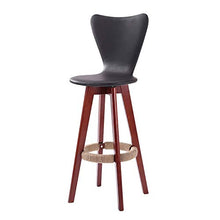 Sedie Da Bar Moderne In Stile Industriale Set Di 2， Counter Sedie Da Bar In Legno Da Cucina Da Casa ， Sgabelli Da Bar Girevoli A 360 ° Con Schienale Alto sedile da pub ( Colore : Black-Chair frame 2 )