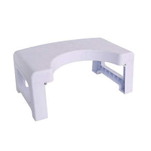 LZL Sgabello WC Sgabello da Toilette Pieghevole Step Steo Sgabello Squatty Potsy Pieghe per stoccaggio Facile Vasino Tozzo (Color : White, Dimensione : Conventional)