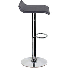 JISHIYU-Q Set di 1/2 PCS Regolabile Girevole Sgabelli, Cuoio Ascensore con Chrome Base sgabelli da Bar, Pub Sedie contatore Diningroom/contatore/Cucina Mobili for la casa (Bianco Nero) Sedia girev