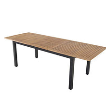 Chicreat Tavolino allungabile con ripiano in acacia FSC, 140/180 x 90 x 74/76,5 cm