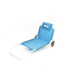 Pierre Cardin L.Tropic, Spiaggina Lione, Mare Spiaggia Piscina con Ruote, Fantasia Tropical Blu, 145x63x15, Taglia Unica