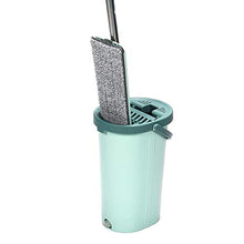SSAYY Mop Zazzera Piana di Strizzatura di Strizzatura A Mano Libera con I Cuscinetti Riutilizzabili della Microfibra del Secchio della Camera dello Spruzzo
