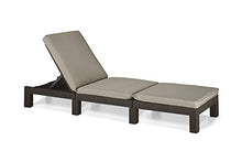 Allibert 189461 Daytona SL Sdraio in plastica Effetto Rattan Colore: Marrone