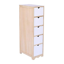 Ryyland-Home Cassapanca Stretta Legno Solido Limita Gabinetto Fessure Gabinetto Gap Governo di immagazzinaggio Bathroom Floor Cabinet (Color : White, Size : 25x40x78cm)