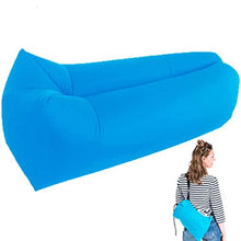 XUSHEN-HU Gonfiabile Lounger Sedia sofà Pigro Indoor/Outdoor autogonfiante Impermeabile Blow Up Couch Supporto antistrappo for Il Campeggio, Spiaggia, Parco, all'aperto, PIC-nic, Blu