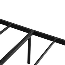 DORAFAIR Letto Matrimoniali Moderni Letto di Metallo Frame Stabile Nessun Rumore 140x200cm Nero