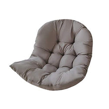 Cuscini per Sedie Sospese, Cuscino per Sedia a Dondolo, Cuscino per Sedia a Dondolo, Cuscino per Sedia a Dondolo, in Rattan di Vimini da Appendere a Forma di Uovo, per Casa, Giardino (Grigio)