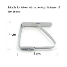 Huture - Mollette Flessibili Antiscivolo per tovaglie, per Esterni, in Acciaio Inossidabile, per Feste a casa, Feste, ristoranti, Buffet di accoglienza, 10 Pezzi, Colore: Argento