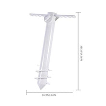 Flyinghedwig Picchetto Porta ombrellone da Sabbia, in plastica, Anche per canne da Pesca, resiste al Vento Forte
