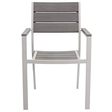 Milani Home s.r.l.s. Set Tavolo Giardino Allungabile Rettangolare 180/240 X 100 con 4 Poltrone in Alluminio Tortora da Esterno