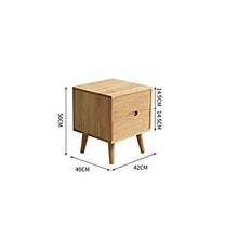 Comodini Nordic massello di Stile Giapponese Semplice Legno di Gomma da Letto Piccolo gabinetto (Color : B)