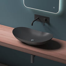 Mai & Mai Lavabo da Appoggio 63x36,5x14cm, Lavandino Bagno Brüssel858 Lavabo in Ceramica Bianca Nano Rivestimenti