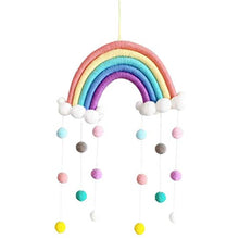 Dan&Dre Campanelli a Vento per Lettino da Appendere, campanelli a Vento mobili per Neonati Campanelli a Vento appesi Nuvole Gocce di Pioggia Nappe Arcobaleno Campanelli eolici per Neonati
