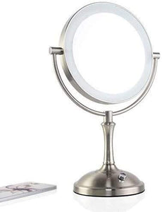 Specchio Specchi da Bagno da Bagno Specchi da Trucco a LED Trucco da 8 Pollici Lente d'Ingrandimento della Tabella Destraggio Desktop Tavolo