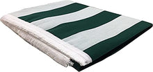 Tenda da Sole con Kit Ganci e Anelli in Tessuto Resistente da Esterno o Balcone Lavabile Colore Verde e Bianco 150x250 cm