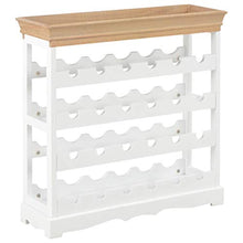 Lasamot Armadietto del Vino Portabottiglie Portavini mensola del Vino per Cantine, ristoranti e Magazzini MDF Marrone e Bianco 70 x 22,5 x 70,5 cm
