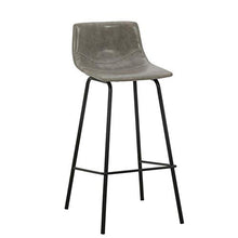 LLT Pratico sgabello in pelle sgabelli da bar Sedie Telaio Black Metal e posteriore molle | Pub Sgabelli altezza Pianale da cucina | Dining Chair Sgabelli di Cafe casa, a 4 colori (include 1 X Stool)
