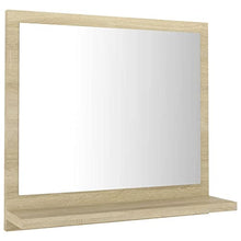 vidaXL Specchio da Bagno Grigio Cemento 100x10,5x37 cm in Truciolato