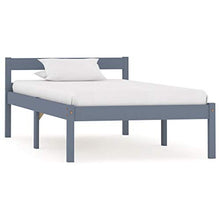 SKM Giroletto Grigio in Legno Massello di Pino 90x200 cm (12.92kg)