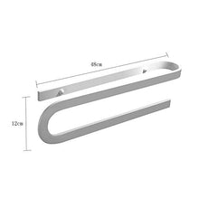 SHU XIN Nordic Black Space personalità in Alluminio Semplice Bianco Creativo portasciugamani portasciugamani da Bagno Hardware da Parete Rack