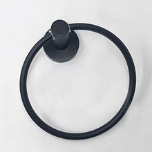 HEMOTON 3 Pezzi Portasciugamani in Acciaio Inox Set Portasciugamani Portasciugamani Porta Carta Igienica con Gancio per Accappatoio Portasciugamani Bagno Set Hardware da Bagno Nero