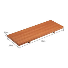 Vasca da Bagno Vassoio, Bagno Log Antiscivolo Rack Cellulare iPad Staffa Scaffale Vino Scaffale, Adatto per Vasca da Bagno Dell'hotel, 76x26x2.5 Cm