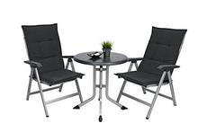 Beautissu Set di 6 Cuscini per Sdraio e Sedia da Giardino Base HL 120x50x6cm Cuscini per Sedia reclinabile ed Esterni, Imbottito, Grigio Grafite