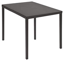 RD ITALIA Tavolo da Giardino 140x140 cm in Acciaio Dorio Antracite