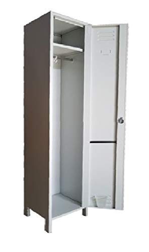 Fleda TRADING Armadietto Armadio in Metallo Spogliatoio 1 Posto Salva Spazio profondità 34 Dim. 36x34x180h cm