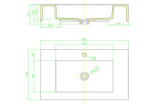 Yellowshop - Lavabo Sospeso In Marmoresina Bianco Bugnato Top Integrato Pietra Arredo Bagno (Cm 80 x 46)