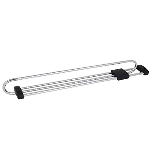 New Lon0167 Armadio guardaroba In primo piano per efficacia affidabile la casa in metallo a scomparsa Estraibile per asta guida Tono argento lunghezza 500mm(id:5f7 fd d3 380)