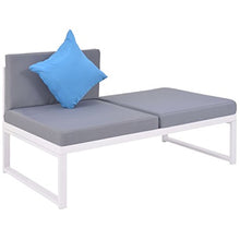 vidaXL Set Divano Angolare da Giardino 19 pz in Alluminio e WPC Sofà Poltrone