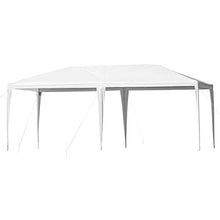 Outsunny Tenda Gazebo da Giardino Pieghevole con Zanzariera Rimovibile in Metallo e PE, 595x295x255cm Bianco