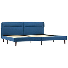 vidaXL Giroletto Blu in Tessuto 160x200 cm