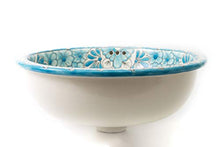 Lorena – Lavabo da incasso dipinto a mano – Cerames | Lavabo da incasso 43 x 13 cm | Lavabo per bagno, WC, bagno degli ospiti
