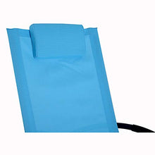 miozzi Sedia a Dondolo Moderna da Giardino in Textilene Blu 154x80x84 cm