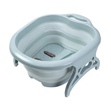 Pediluvio Pieghevole Pediluvio Pieghevole Termale Spa Benessere Leggero salvaspazio Pediluvio per l'ammollo del Piede Pedicure Spa Massaggio Plantare,Blue
