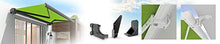 Four & More Tenda da sole elettrica a cassonetto, 4,5 x 3 m, con braccio snodato, colore grigio