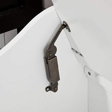 SoBuy® Cesto portabiancheria con Sacco per Biancheria, Panca Contenitore, bianco, FSR40-W,IT